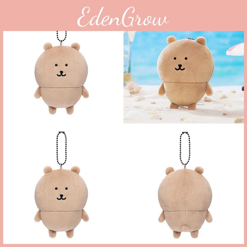 Plush Chiikawa Black Bear Expression Hanging Keychain Collectors Bag Ornament