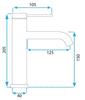 Bateria umywalkowa js-b311gg clif tytan niska  sku rea-b5322