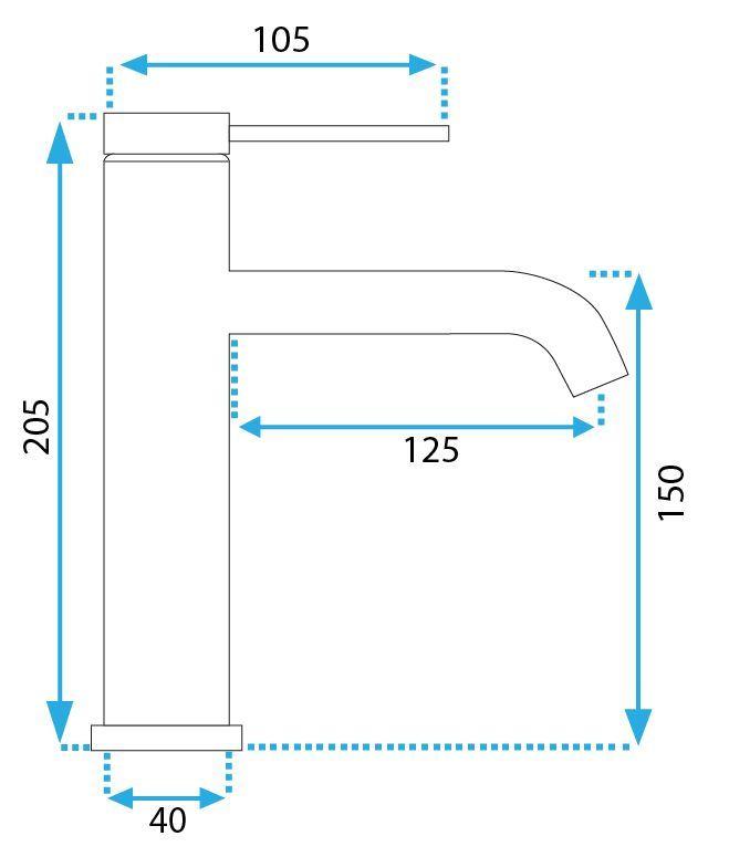 Bateria umywalkowa js-b311gg clif tytan niska  sku rea-b5322