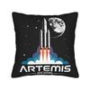 Artemis II 2026 Mission to the Moon Pillow Cover Retro Trendy Pillow Case For Chair Sofa Home Decor Soft Cushion Cover Present