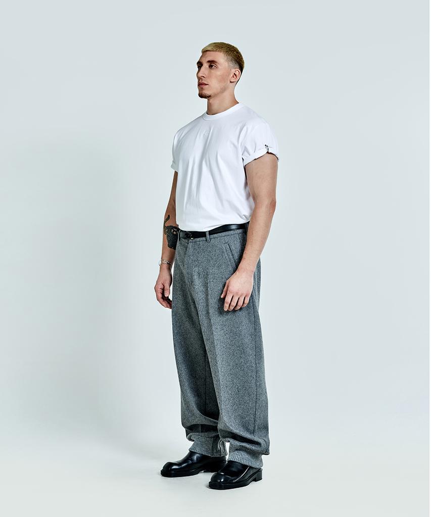 51Peosenteu Wool Pants - Grey