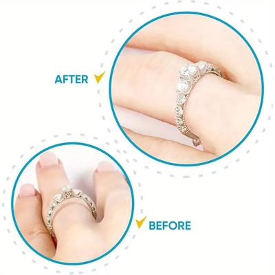 Invisible Ring Adjustment Tool Gold Transparent Round Ring Size Spring Adjustment Device Tightener Resizing Tools Jewelry Guard