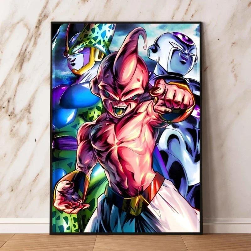 Anime Canvas Painting Print Picture Goku Vegeta Hd Poster Children's Bedroom Decoration Wall Art Home Prints Gifts