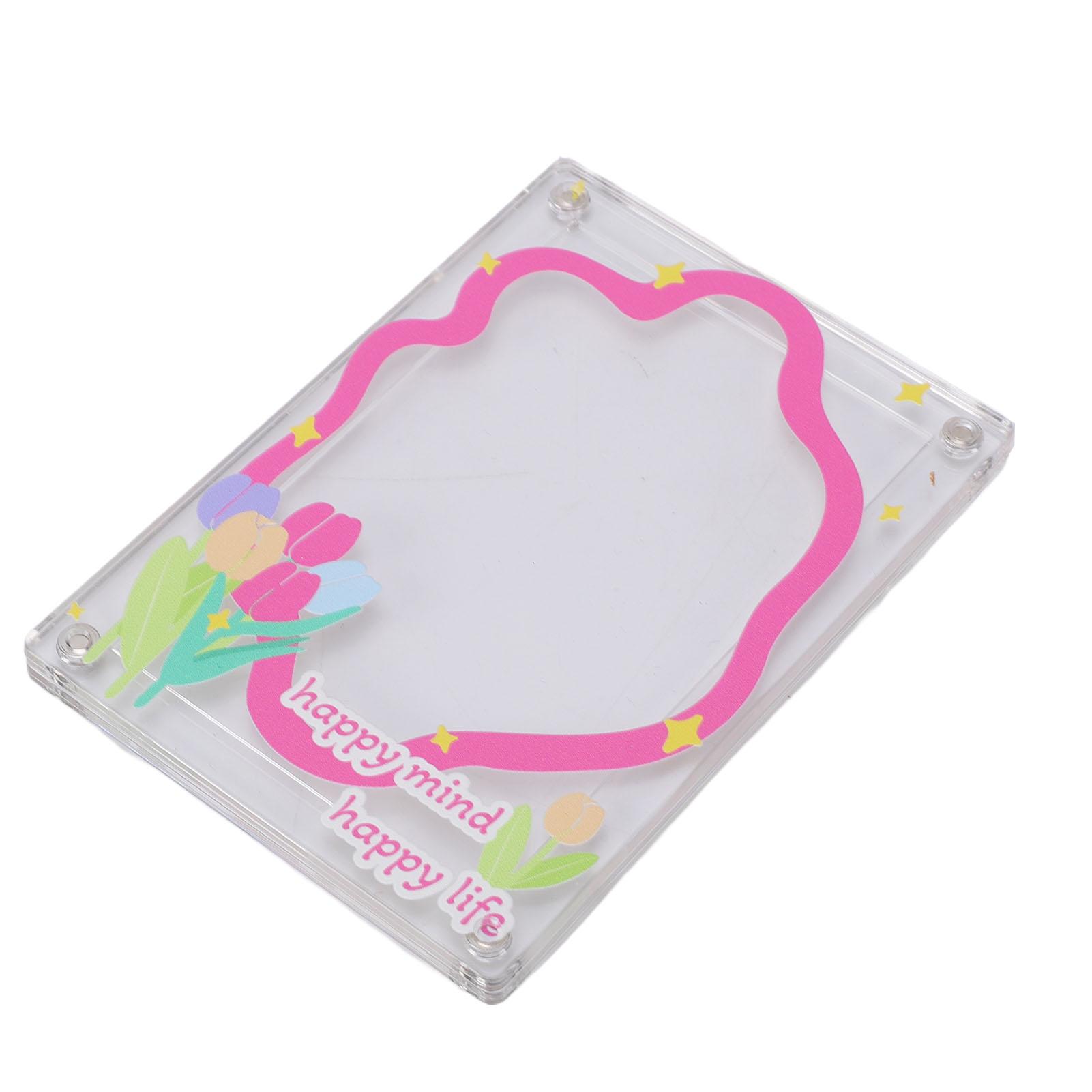Magnetic Photo Frame Fun Acrylic Fridge Magnetic Picture Frame for 3 Inch Instant Film Card