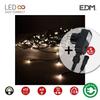 Rideau Icicle Avec Programmeur Easy-connect 2mts X 0,5mts 12 Bandes 40leds Blanc Chaleureux Edm
