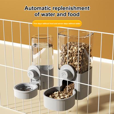 Alimentador Automático para Animais de Estimação de Gaiola Pendurada 520ML Dispensador de Água para Animais de Estimação Pequenos 1200ML Tigela de Alimentação Automática para Filhote de Cachorro, Gatinho, Coelho, Chinchila, Ouriço, Furão