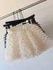 Korean Princess Rich Girl Style High Waist A-line Fluffy Mesh Skirt - Multi-layer Short Cake Skirt for Women