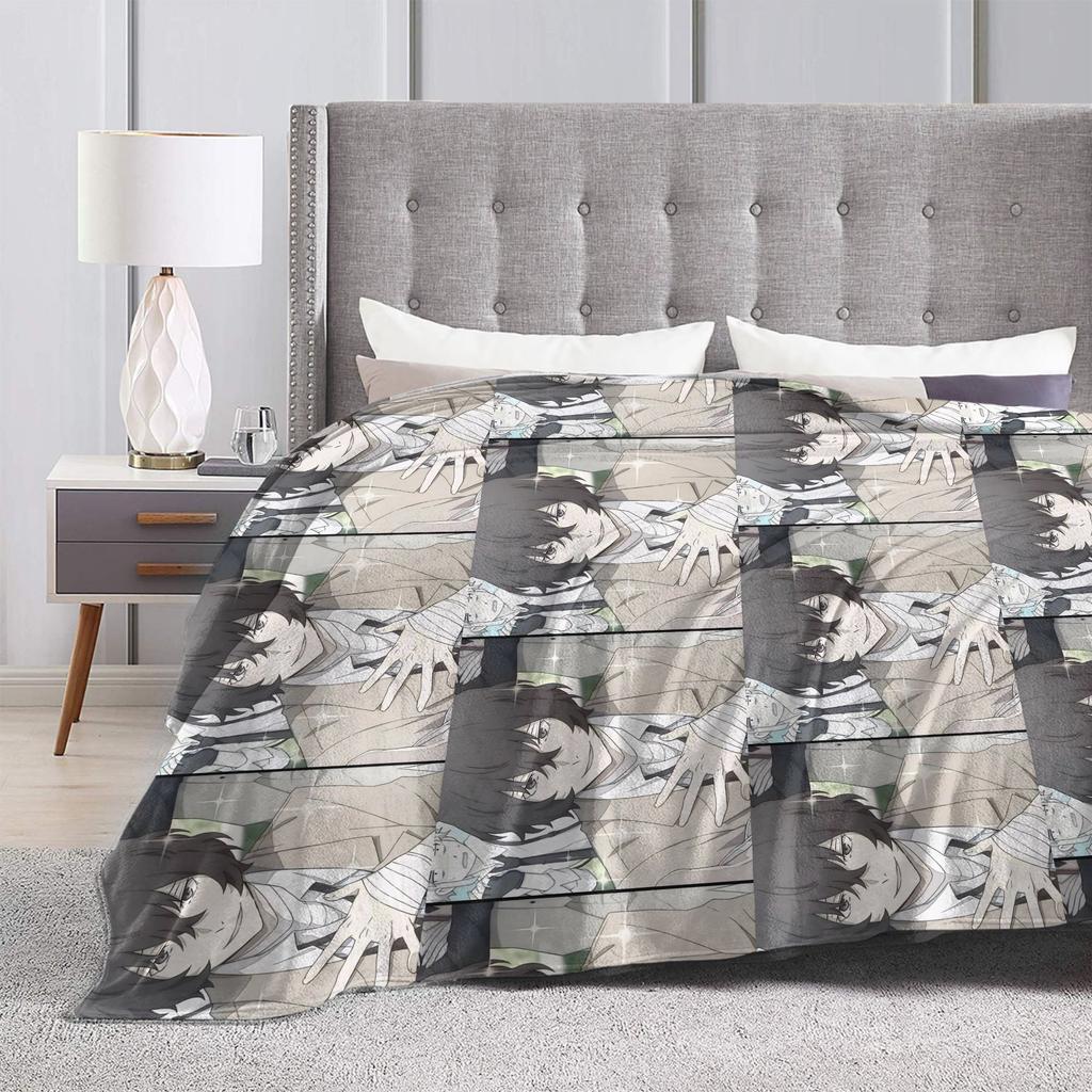 Dazai Bungo Stray Dogs Blankets Fleece Spring/Autumn Multi-function Ultra-Soft Throw Blanket for Bedding Travel Bedspreads
