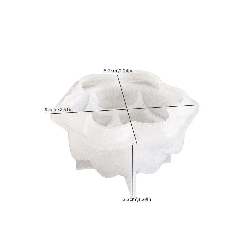 3D Lotus Flower Shape Candle Silicone Mould DIY Day of Dead Decoration Handmade Soap Model Plaster Aromatherapy Mold Wholesale