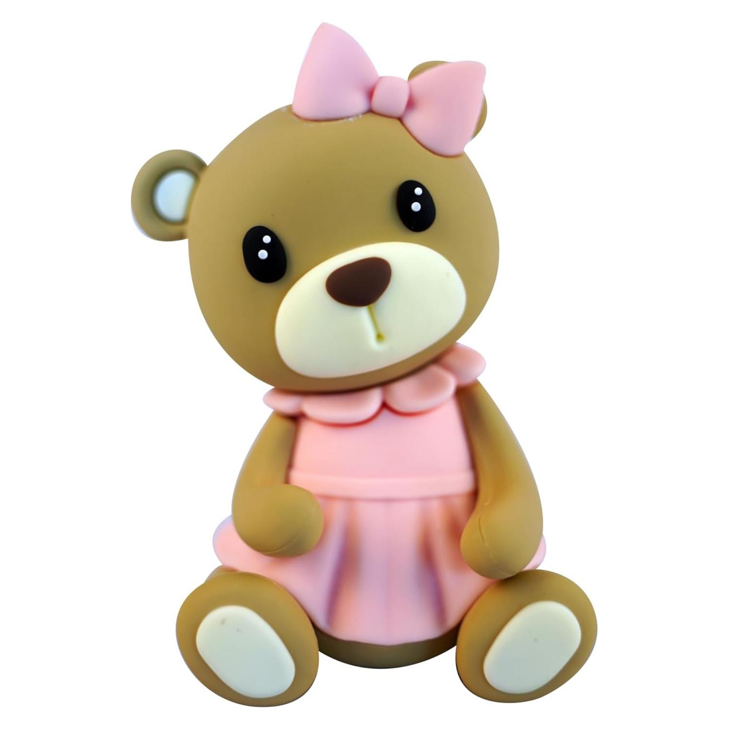 

2Pcs Bear Cake Topper, Gender Reveal Cake Topper for Baby Shower, Pink and Blue Bear Baby Shower Cake Decorations