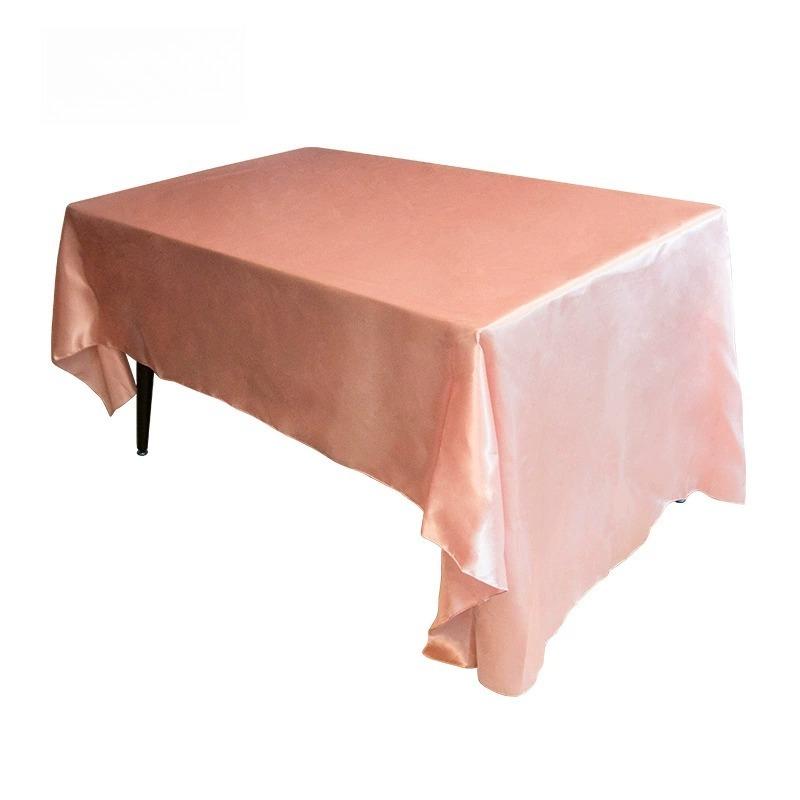 

1Pc 19 Colors Tablecloth Rectangle Table Cloth Stain and Wrinkle Resistant Washable Polyester Table Cover for Dining Table Decor 145x145cm розового золота