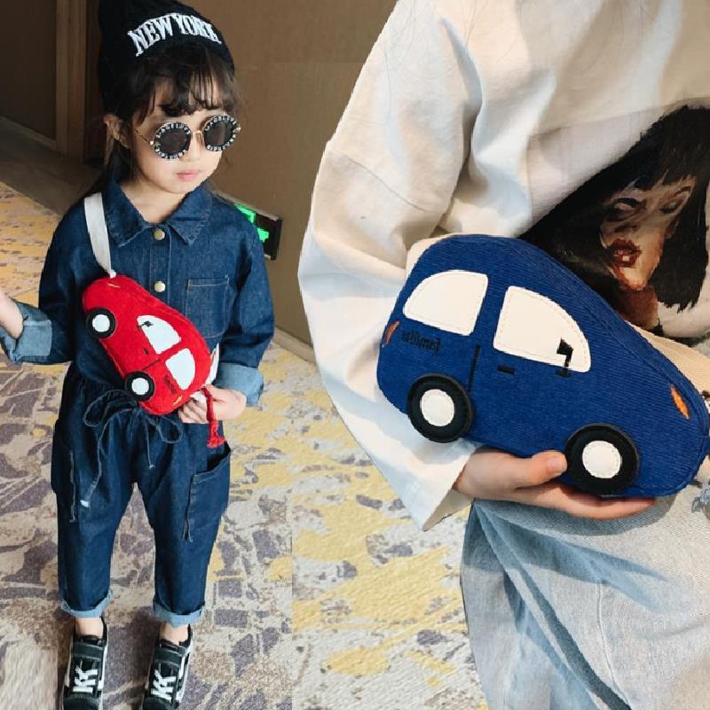 New Fashion Mini Crossbody Bag Packet Children Baby Boys Girls Car Shoulder Bag Handbags Cartoon Pig Mini Coin Purse