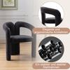 Chaise de salle à manger en velours (2 pièces),Chaise d'appoint tapissée,Chaise de salle à manger,Fauteuil,Chaise de loisirs,noir