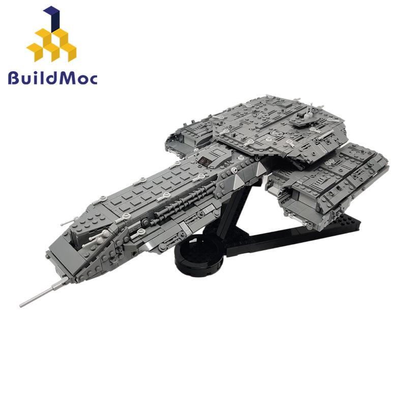MOC Interstellar Planet Movie Stargate Atlantis BC-304 Daedalus Deep Space Ship Spaceship Toy Bricks Kids Birthday Gift