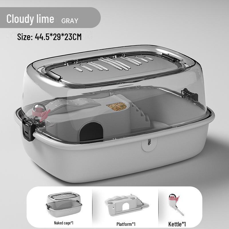 Acrylic Skylight Hamster Cage Castle - Indoor Full Set