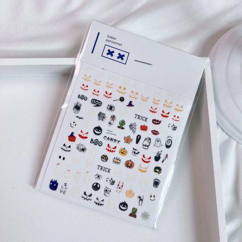 

Sober Little Devil American Style Minimalist Nail Sticker A little devil grimace (sticker only)