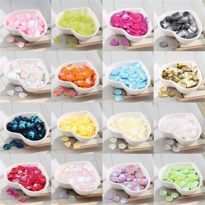 13mm Pailletten fächerförmige Perlen DIY handgemachte handgenähte Kleidung Zubehör 10g