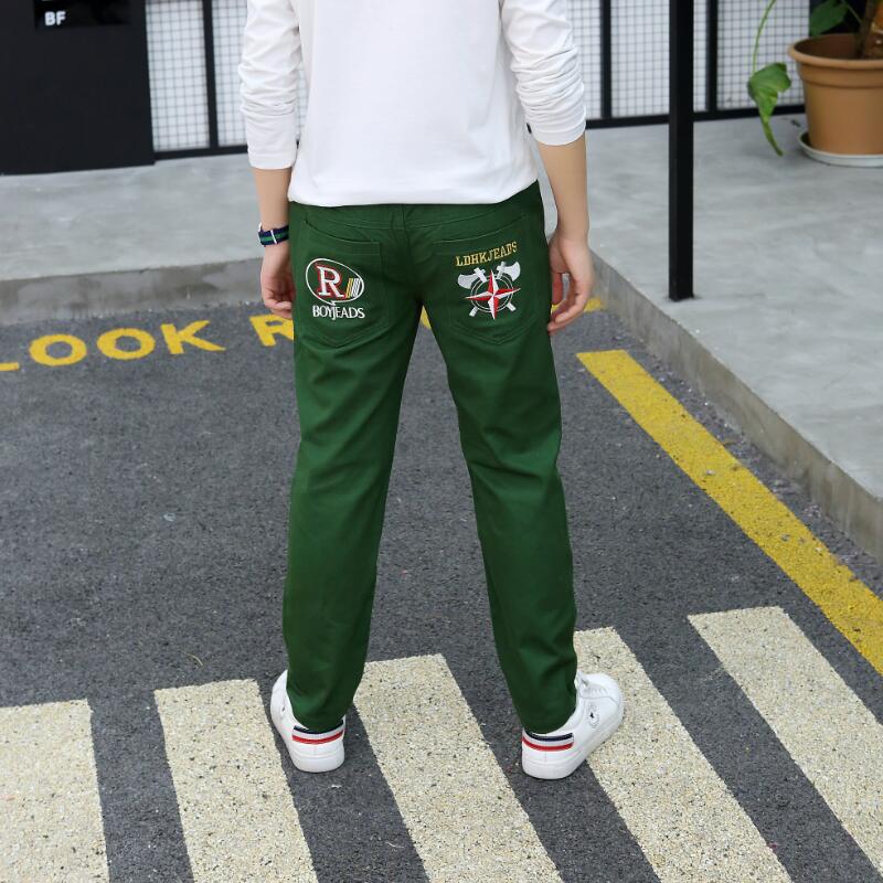 Children Trousers Kids Clothing Casual Pants Waist Mid Elastic Cotton Casual Jeans Boys
