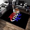1pc Office Printed Area Carpet, Rangers FC Rug, Home Sofa Chair Mat For Christmas and Halloween Décor
