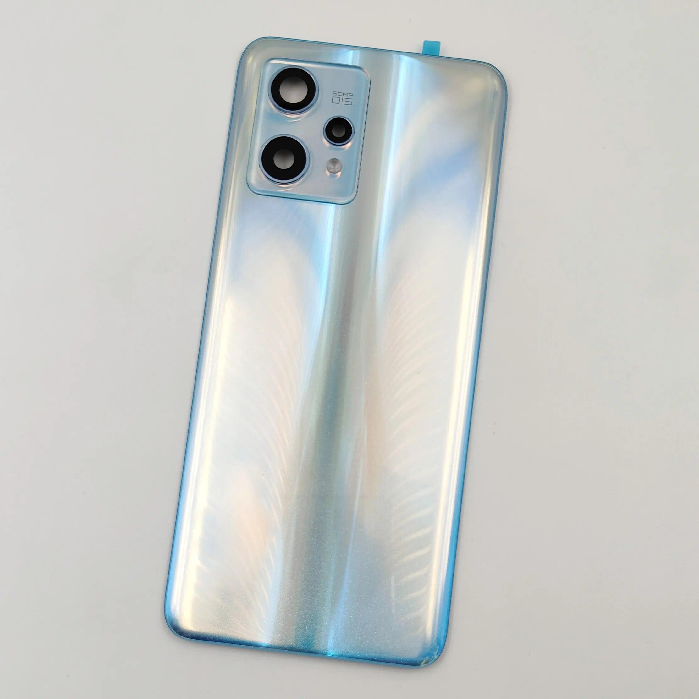 

Стекло для Realme 9 Pro Plus, крышка батарейного отсека, задняя дверца, Realme 9 Pro + задняя панель корпуса + клей для объектива камеры Sunrise Blue