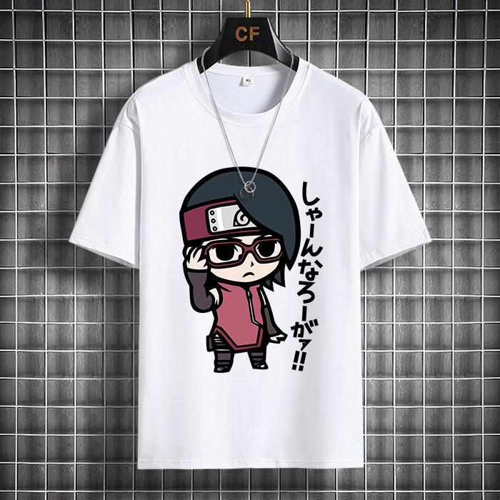 Leisure Naruto Childrens Tshirt Summer New Anime Peripheral Printed Parentchild Outfit Pure Cotton Fashionable Tshirt