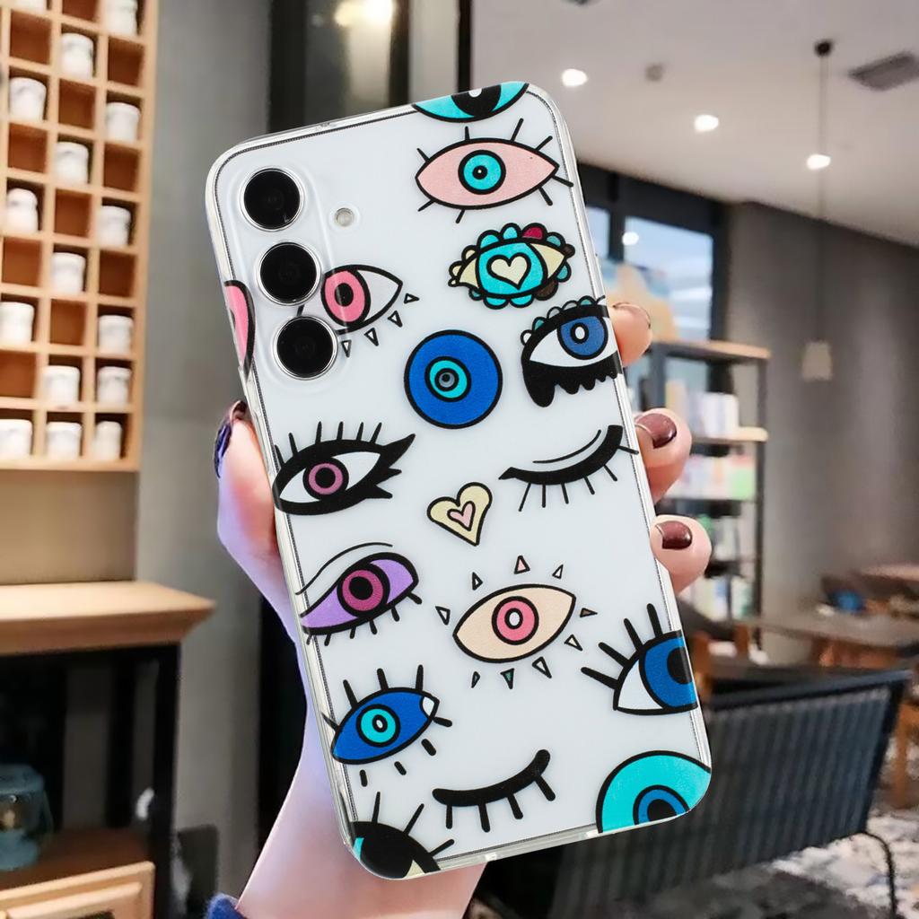 For Samsung Galaxy A24 4G (162.1 X 77.6 X 8.3mm) Soft TPU Case Pattern Printing Back Phone Cover