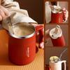 Double-layer Cold Water Drinks Tumbler Non-Slip Handle Thermal Mug Thermos Water Bottle  Outdoor