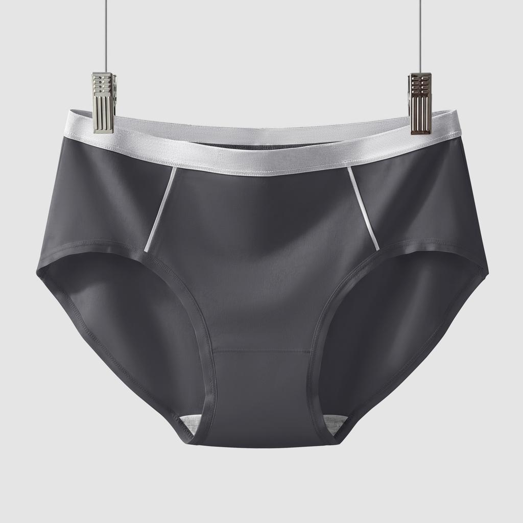 Women's Spring Summer Grade 7A Anti Bacterial Cotton Comfortable Breathable Mid Waist Briefs