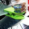 Creative Large Tableside Water Cup Holder, Plastic Cup Rack, Office Tableside Clip-on Cup Holder, Large Clip