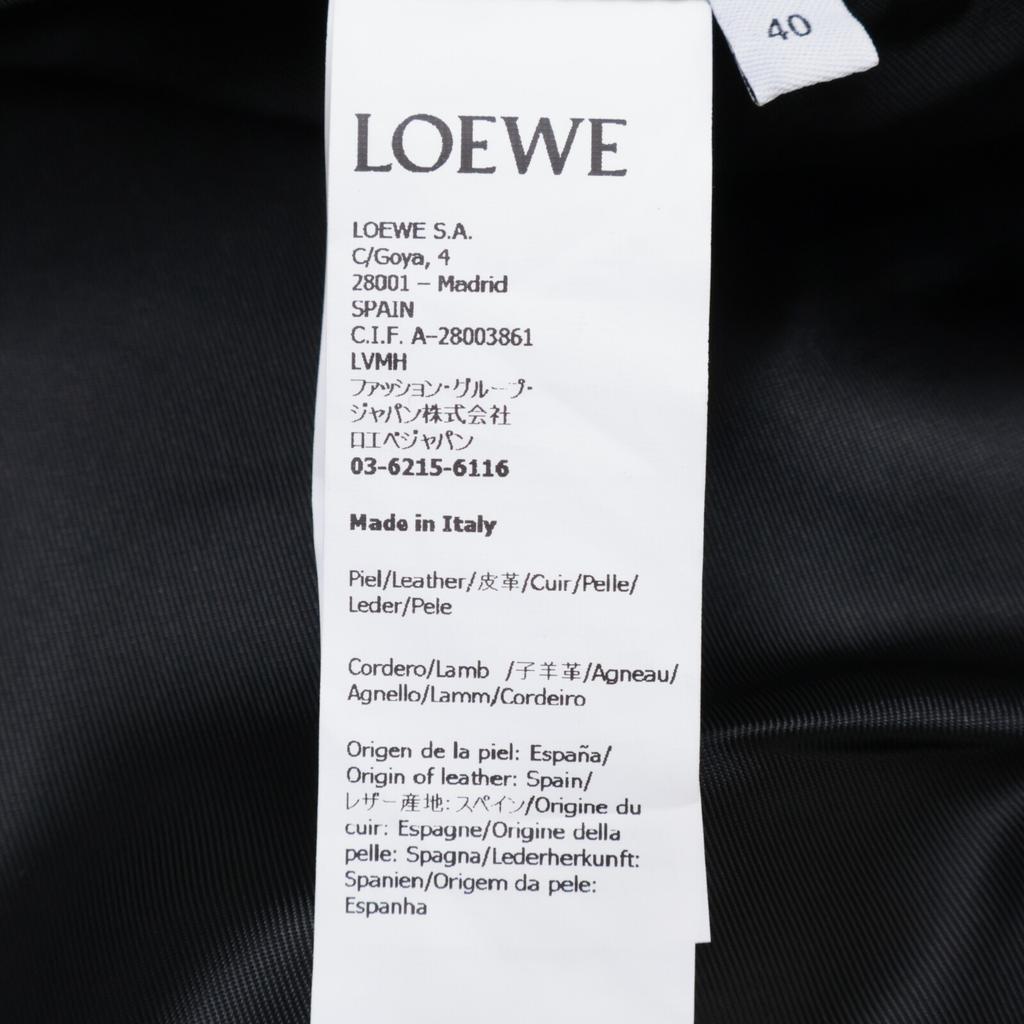 LOEWE [New/Domestically Manufactured/2023AW] S540Y30L44 Bonded Lambskin Cropped Shirt Jacket 40 Powder blueUsed