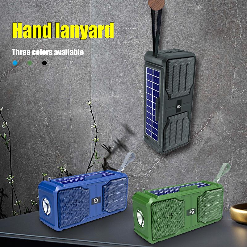 Portable Bluetooth Speaker Wireless Bass Subwoofer Outdoor Sound Box High Volume Loundspeaker with Flashlight Support FM Radio