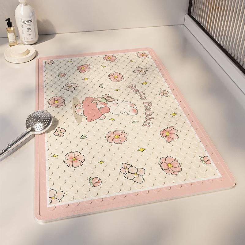 

Ванная комната и ванная комната Противоскользящий коврик для пола с защитой от падений для пожилых беременных женщин Коврик для ванной с присоской для унитаза Детский коврик с присоской 40*70cm