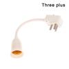 High Quality Household E27 Lamp Base Flexible Bend Wall Light Socket Adapter Plug Switch Lamp Bulb Extension Holder