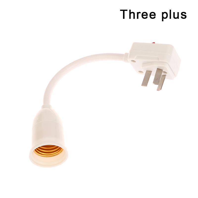 High Quality Household E27 Lamp Base Flexible Bend Wall Light Socket Adapter Plug Switch Lamp Bulb Extension Holder