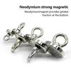 D16~D42mm Super Strong Neodymium Fishing Magnet N52 Heavy Duty Rare Earth Magnet with Countersunk Hole Eyebolt Salvage Magnetic
