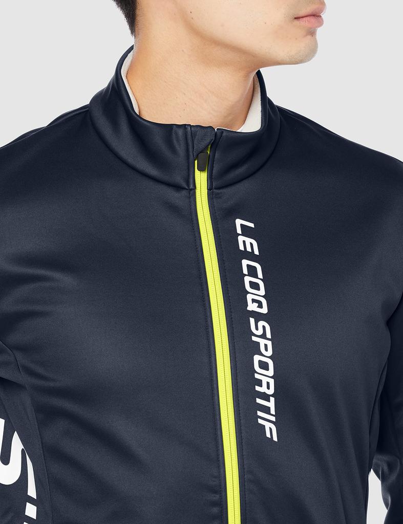 Le Coq Sportif Long Sleeve for Cycling Shirt, Windproof, Warm, Stretch, Navy,