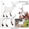 Wild Jungle Animal Models: Mini Pig, Deer, Fox, Squirrel, Elk & Raccoon Toys