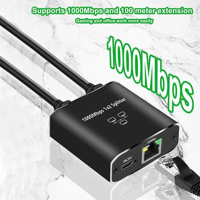 RJ45 Netzwerkkabel Switch Hub 1 In 2 3 Out Konverter 1000Mbps Gigabit Ethernet Switch Hub Drahtverteiler PC LAN Erweiterungsadapter