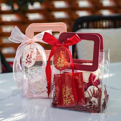 Transparente Tragetasche Hochzeitsbonbon Geschenktüte - Brautjungfern Souvenir Box