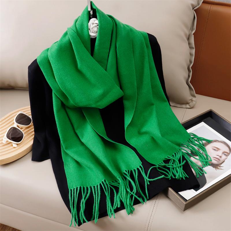 Winter Solid Scarf Women Cashmere Soft Warm Scarves Hijab Female Long Headband Shawl Wrap Bandana Foulard Echarpe Poncho Stoles