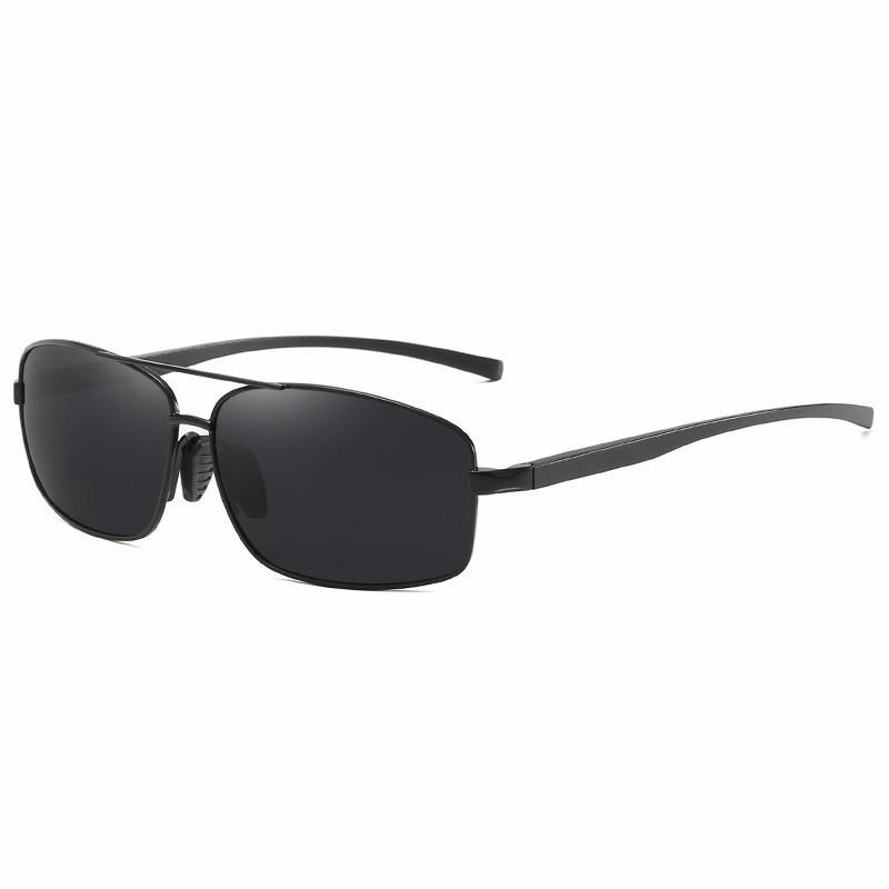 Rectangle Metail Frame Polarized Sunglasses Men Brand Designer Color Changing Sun Glasses Male Sun Glasses Driving UV400