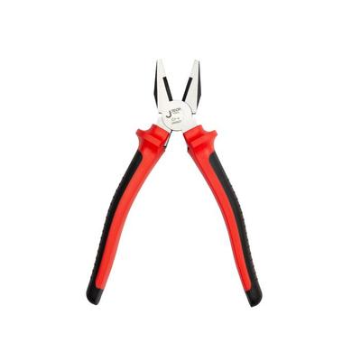 Combination Pliers - JETECH - 7.5 In - Forged Steel - Ergonomic Handle - Red