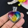 Rainbow Solar Quartz Gemstone 925 Sterling Silver Jewelry Pendant 2.40" KG-99
