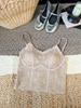Fishbone Lace Strapless Camisole: French Foundation, Versatile Inner/Outerwear, No Bra Needed, Anti-Exposure Base Layer.