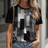 Fashion Casual Sports Women's T-shirt Summer Round Neck Outdoor Girl Short Sleeve Tees Top Pullover