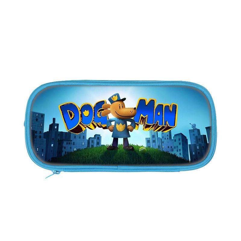 Dog Mans Cat Cartoon School Pen Bag With Durable Polyester For Elementary Students