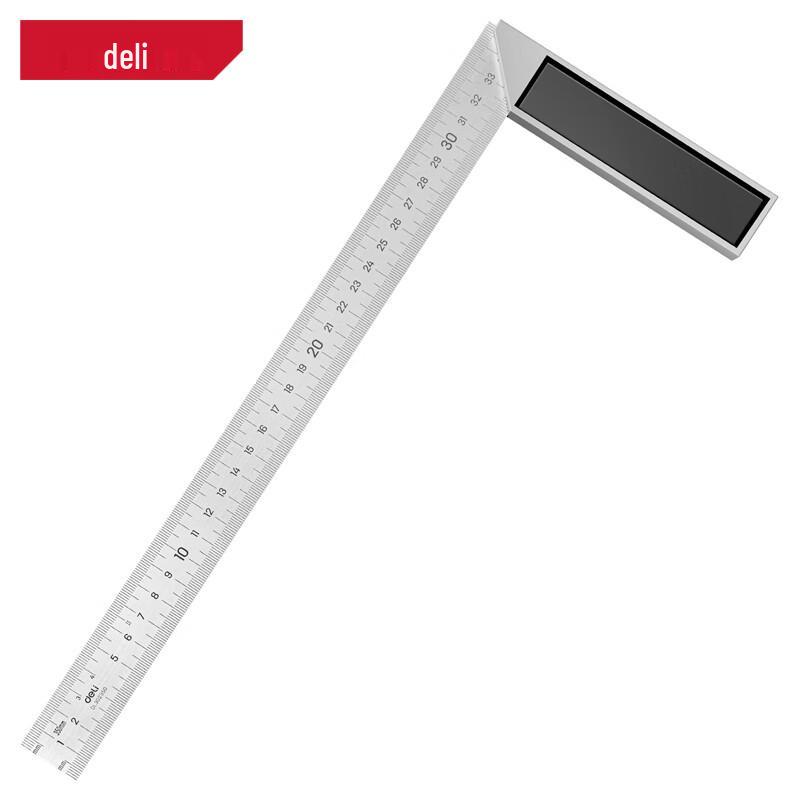 Deli Steel Square Ruler 350mm
