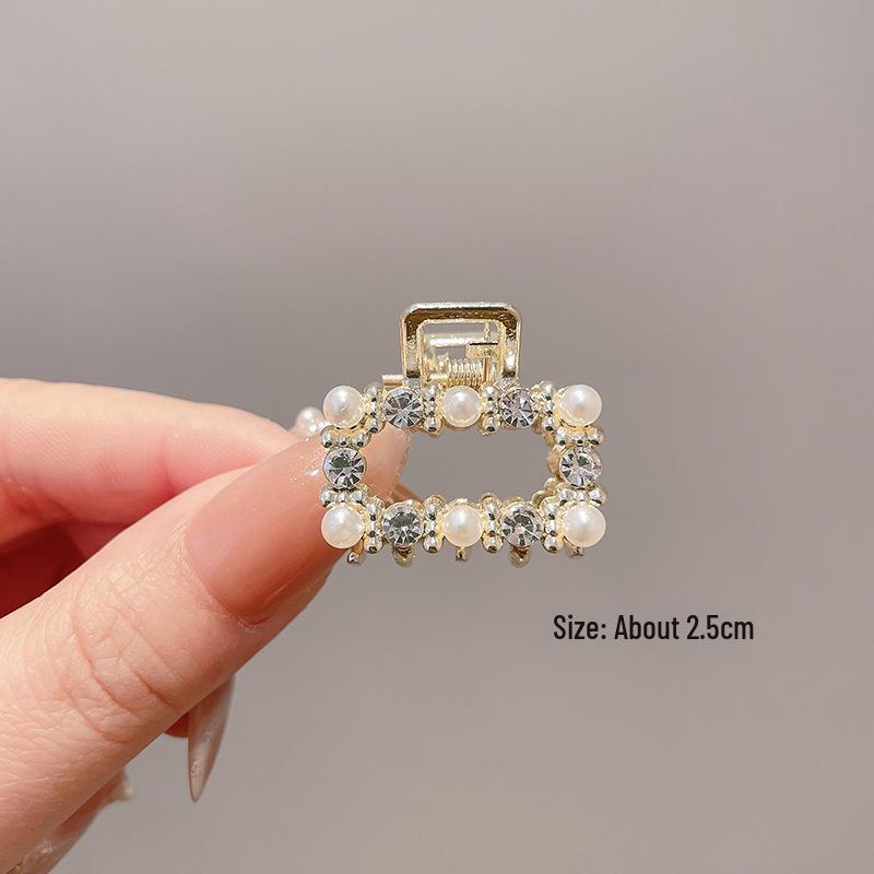 Women's Half-Tied Pearl Hairpin - 2024 New Side Clip for Back of Head