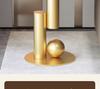 Cream-Style Sintered Stone Side Table: Minimalist Round Coffee Table for Living Room or Bedside, Light Luxury Feel.