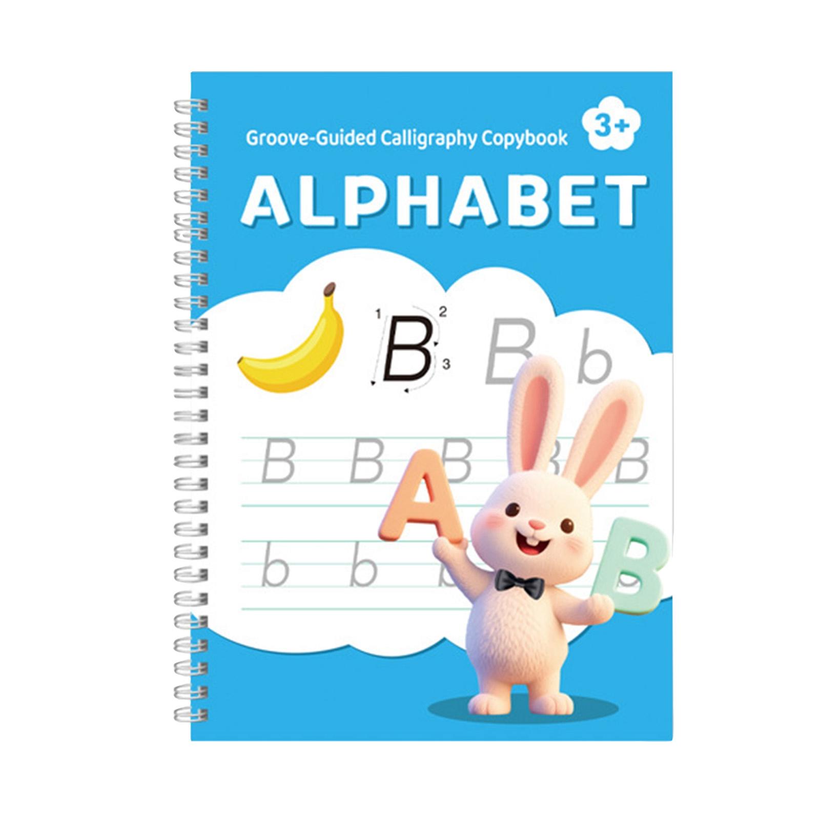 Этот прописной шрифт, подходящий для детей в возрасте 3-8 лет, содержит упражнения на глубоко прописанные буквы, цифры, математику и рисование. One Size